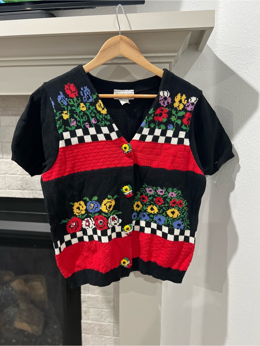 Vintage Sweater Loft Made in USA Button Up